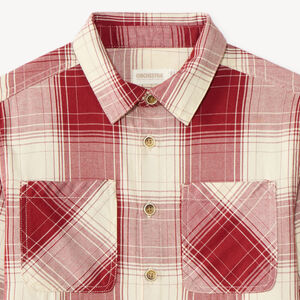 Camisa de niño de manga larga a cuadros 