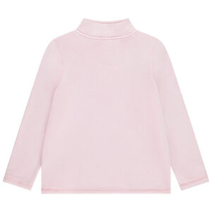 Sudadera polar lisa con cremallera niña 