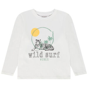 Camiseta de manga larga de jersey estampado verano niño 