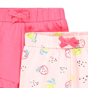 Lot de 4 shorts colorés pour bébé fille 