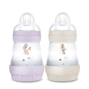 Lote de 2 biberones Easy Start anticólicos 160 ml lila/arena 
