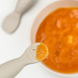 Pack de 2 cucharas de aprendizaje de silicona Tiny Farm arena 