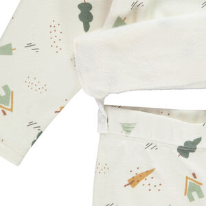 Conjunto de pijama de 2 piezas en terciopelo con estampado para bebé niño 