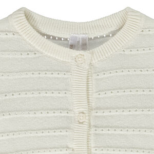 Chaqueta de punto calado para bebé niña 