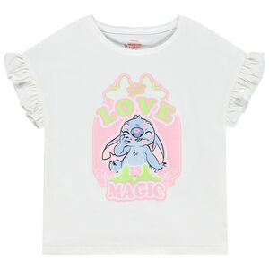 Camiseta de manga corta con volantes Stitch Disney para niña Main Camiseta de manga corta con volantes Stitch Disney para niña