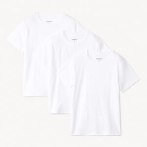 Lote de 3 camisetas lisas de manga corta para niño 