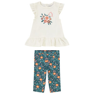 Ensemble 2 pièces avec caleçon imprimé pour bébé fille 