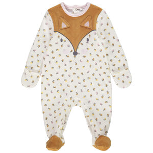 Dors-bien en velours visuel renard et imprimé fleuri pour bébé fille Main Dors-bien en velours visuel renard et imprimé fleuri pour bébé fille