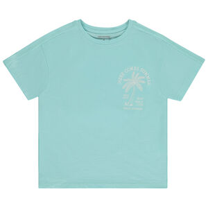 Camiseta manga corta estampado fantasía con bordado 3D para niño 