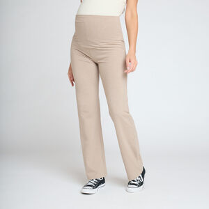 Pantalones para embarazada de corte ancho con banda alta 