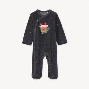 Dors-bien de Noël effet dévoré pour bébé garçon avec ouvertures différentes selon l'âge  Main Dors-bien de Noël effet dévoré pour bébé garçon avec ouvertures différentes selon l'âge