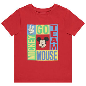 Camiseta de manga corta con estampado de Mickey Disney para niño 