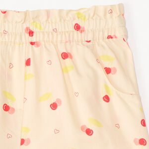 Short de tela con estampado divertido niña 