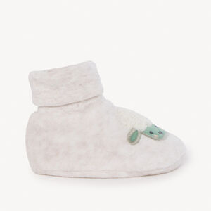 Zapatitos de terciopelo con bordado de oveja para bebé 