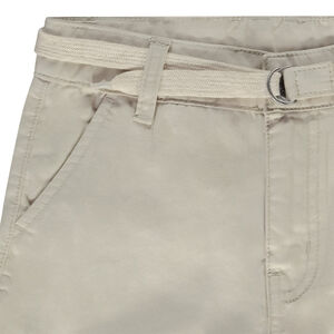 Bermuda ceñida de twill niño 