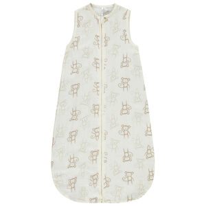 Gigoteuse sin mangas en doble gasa TOG 0.5 estampado para bebé niño 