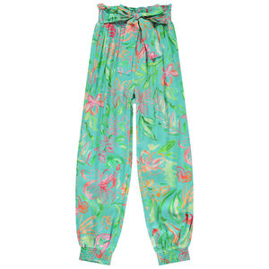 Pantalón fluido estampado tropical para niña  Main Pantalón fluido estampado tropical para niña
