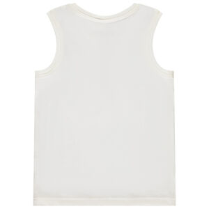 Camiseta sin mangas con estampado y bordado de surfista niño 