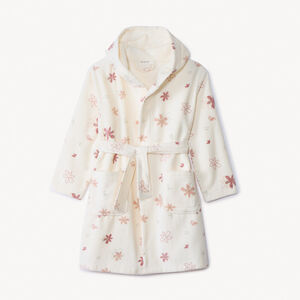Peignoir de bain en éponge imprimé fleurs pour fille  Main Peignoir de bain en éponge imprimé fleurs pour fille