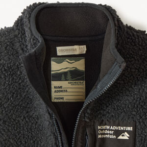 Chaqueta de sherpa efecto borreguito para niño 