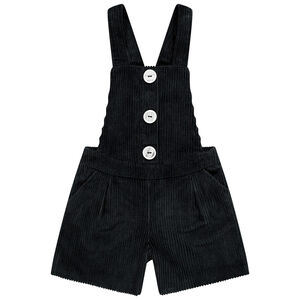 Pelele corto de terciopelo para niña 