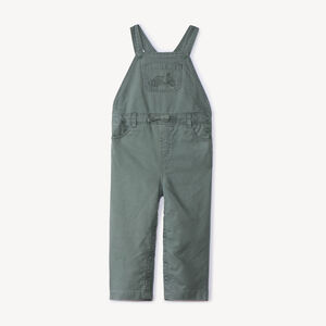 Peto largo de punto de canalé con bordado de scooter para bebé niño 