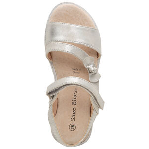 Sandalias con bridas platedas y nudo  