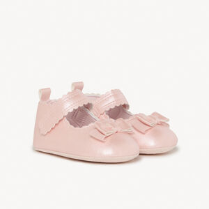 Merceditas efecto irisado con lazo para bebé niña 