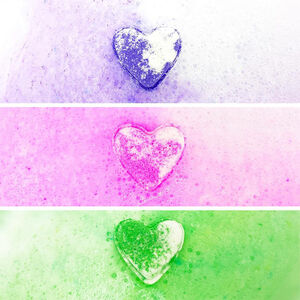Bomba de baño corazón set 3 unidades  