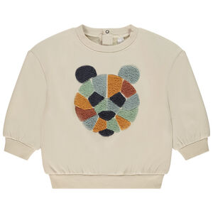 Sudadera oversize de felpa con motivo animal para bebé niño 