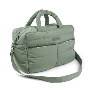 Bolso maternidad acolchado con cambiador portátil verde 