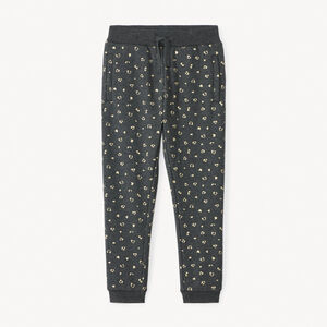 Jogging molleton imprimé tacheté et doublé pour fille  Main Jogging molleton imprimé tacheté et doublé pour fille