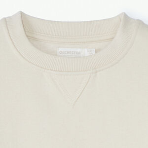 Sudadera de felpa lisa niño 