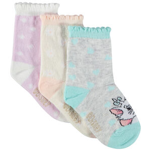 Pack de 3 pares de calcetines con estampado de personajes Disney para bebé niña 