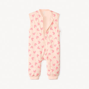Pijama protector estampado con mangas desmontables para bebé niña 