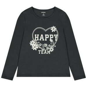 Camiseta manga larga print fantasía para niña 