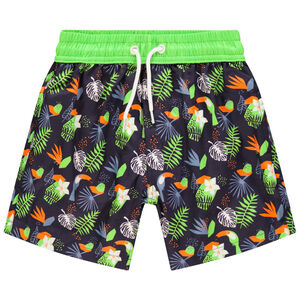 Short de baño estampado jungle 