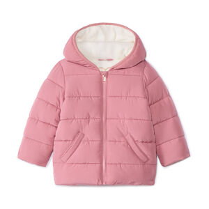 Anorak acolchado en tela y micro polar para bebé niña 