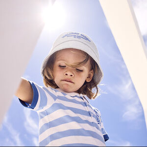 Gorro de jean con bordado 3D niño 