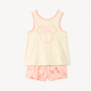 Conjunto de 2 piezas cortas de Minnie Disney para niña bebé. 