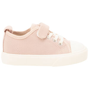 Zapatillas bajas de lona con velcro y cordones elásticos para niña  Main Zapatillas bajas de lona con velcro y cordones elásticos para niña