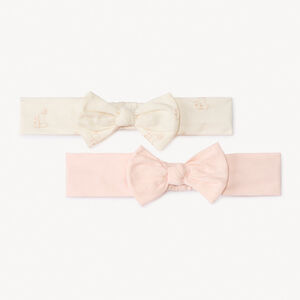 Pack de 2 diademas con lazo para bebé niña 