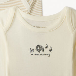 Pack de 7 bodies de manga larga con motivos de esquí para bebé 