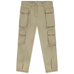 Pantalón cargo efecto pinzas niña 