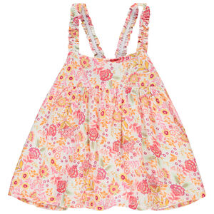 Top con efecto de crepé estampado floral para niña  Main Top con efecto de crepé estampado floral para niña