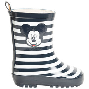 Botas de lluvia a rayas Mickey Disney para niño. 
