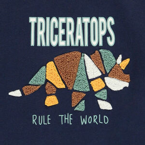 Camiseta de manga larga con estampado de bucles para niño  Main Camiseta de manga larga con estampado de bucles para niño