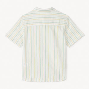 Camisa de rayas de manga corta + pajarita niño 
