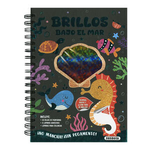 Libro para colorear y pegatinas Bajo el mar +6 años 
