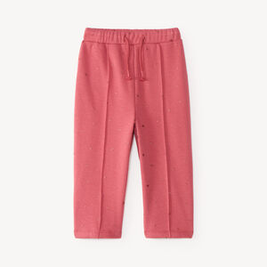 Pantalones de chándal para bebé niña forrados de sherpa. 